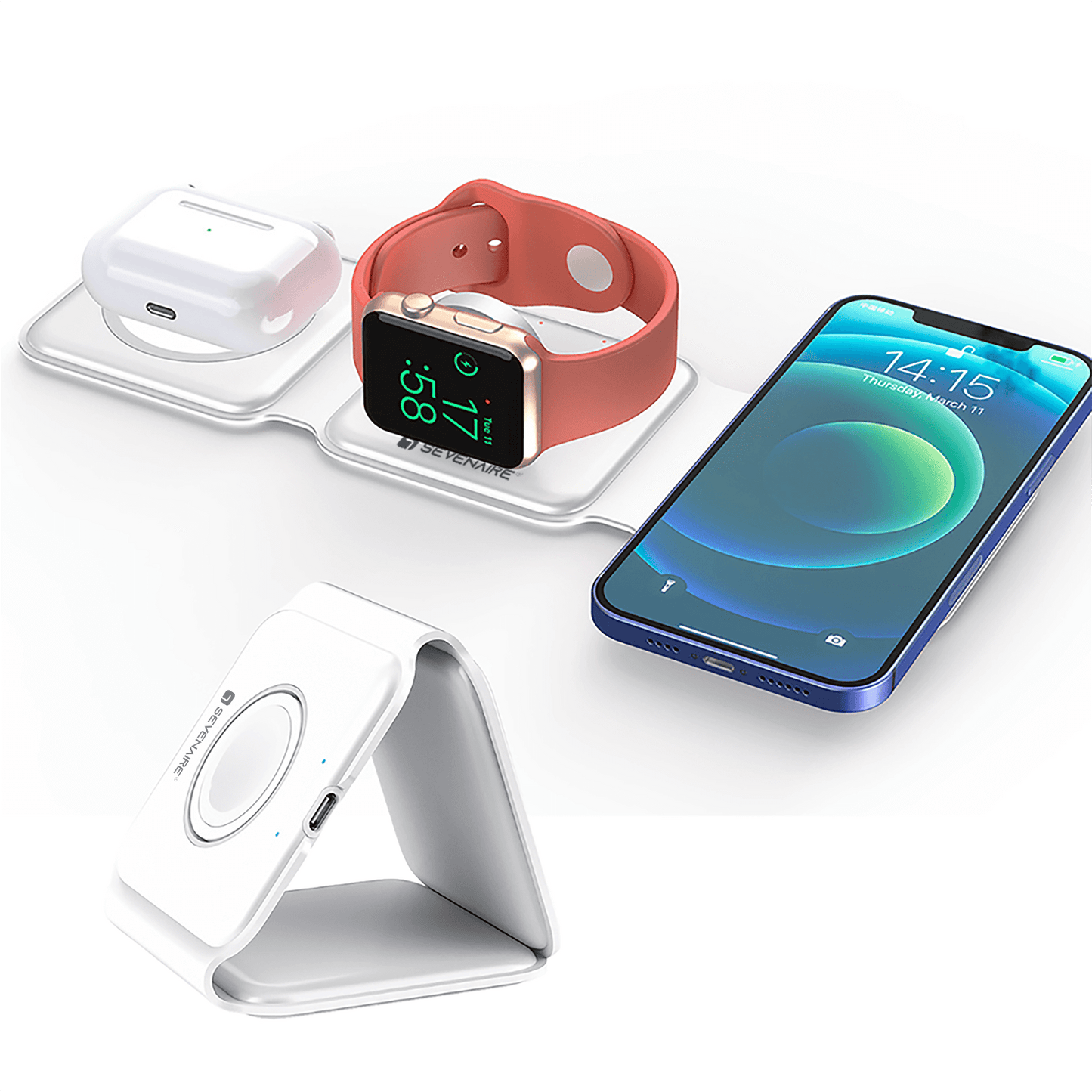 ⭐ New Year Offers: Don’t Miss Out!|MagCharge 3-in-1 Foldable Wireless Charger