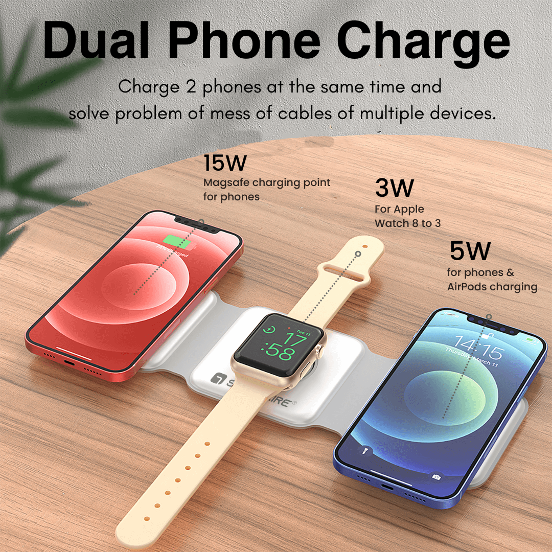 ⭐ New Year Offers: Don’t Miss Out!|MagCharge 3-in-1 Foldable Wireless Charger