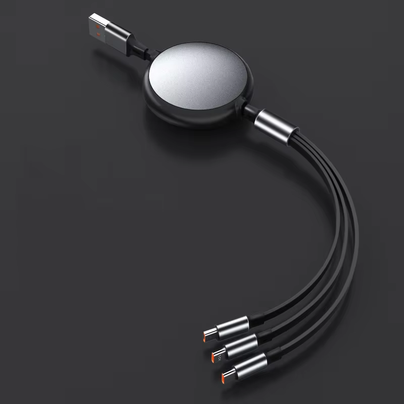 ⚡100W⚡ 3-in-1 Retractable Charging Cable