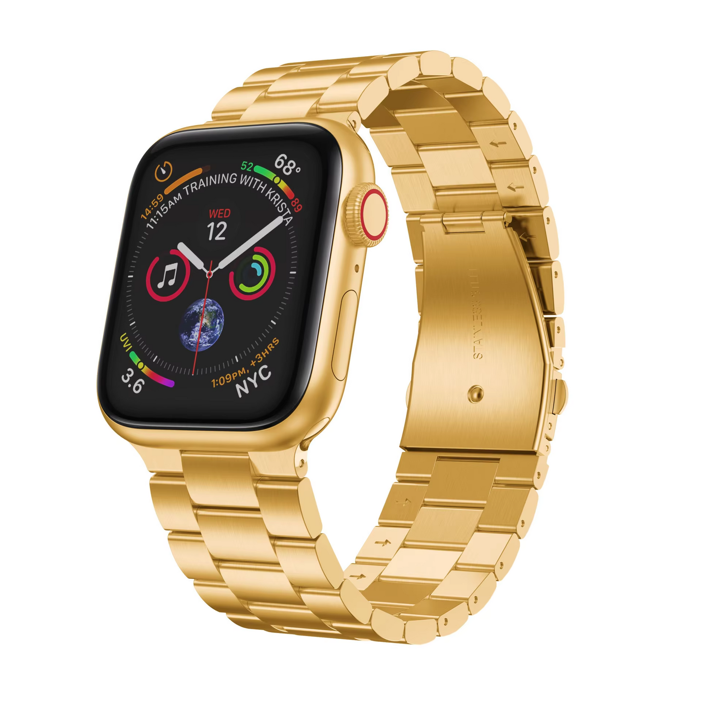 š„Hot-Sale | Apple Watch Solid Stainless Steel Strapā