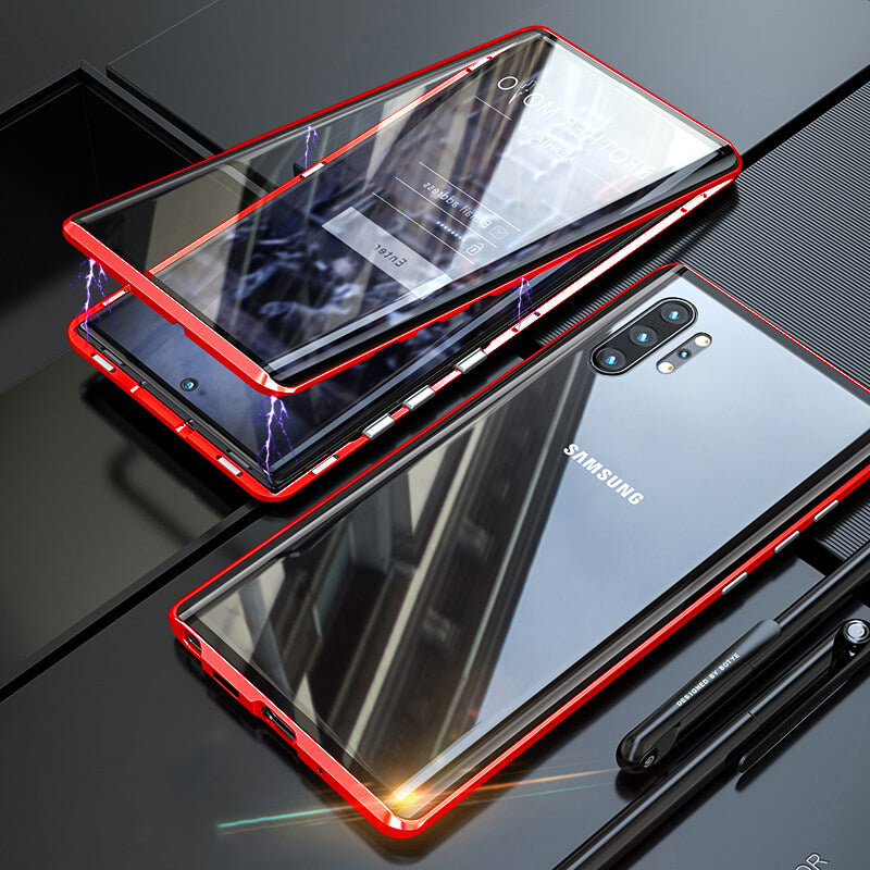 Exclusive Magnetic Glass Phone Case With 360° Protection ( Samsung )