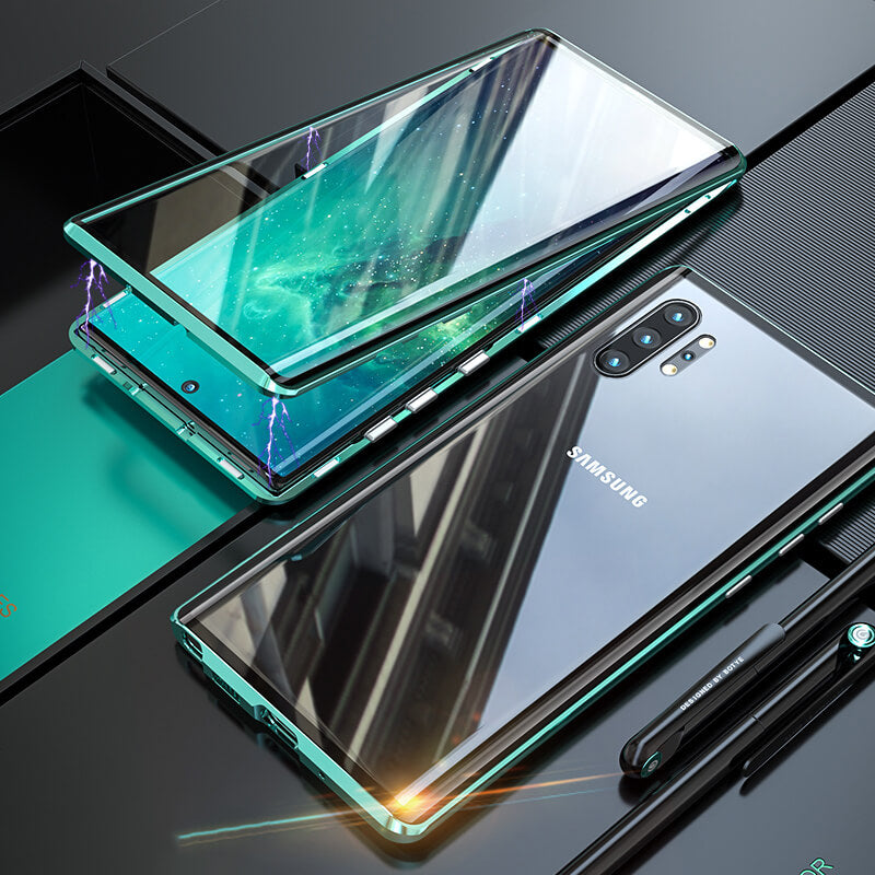 Exclusive Magnetic Glass Phone Case With 360° Protection ( Samsung )