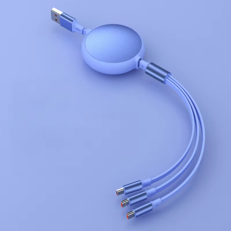 ⚡100W⚡ 3-in-1 Retractable Charging Cable