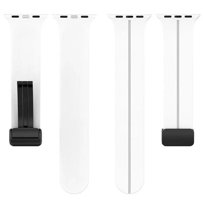 ⌚Apple Watch Silicone Magnetic Fold Buckle Strap| Lightweight and Comfortable ✨