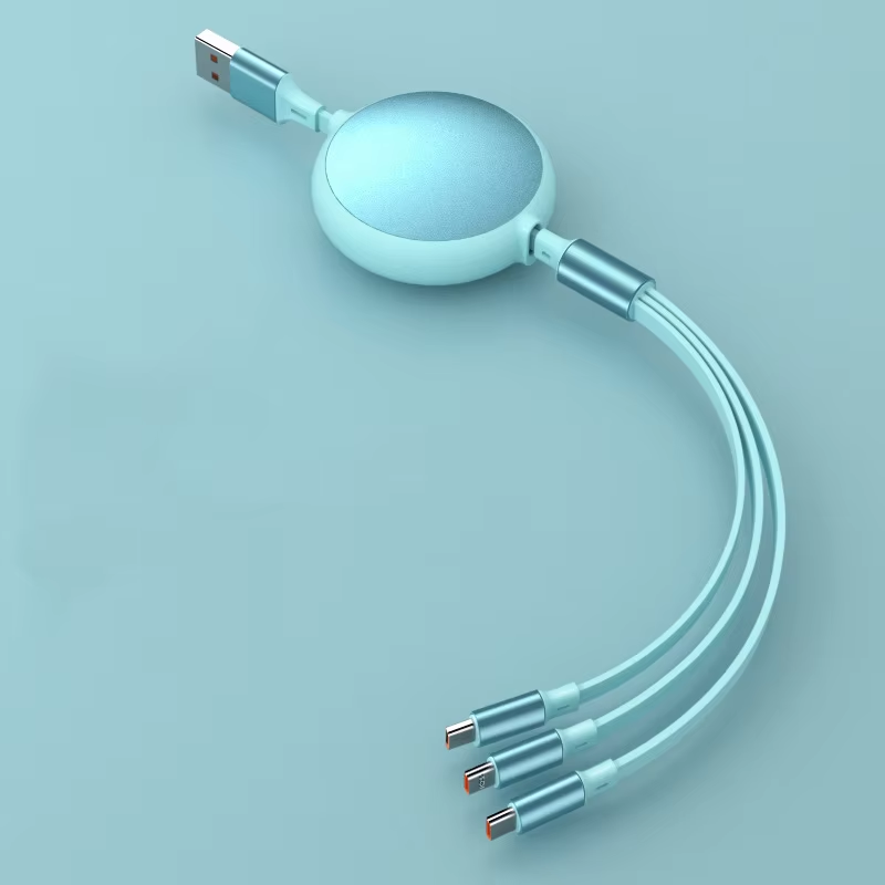 ⚡100W⚡ 3-in-1 Retractable Charging Cable
