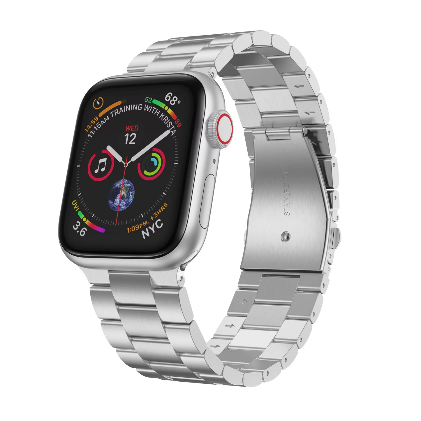 š„Hot-Sale | Apple Watch Solid Stainless Steel Strapā