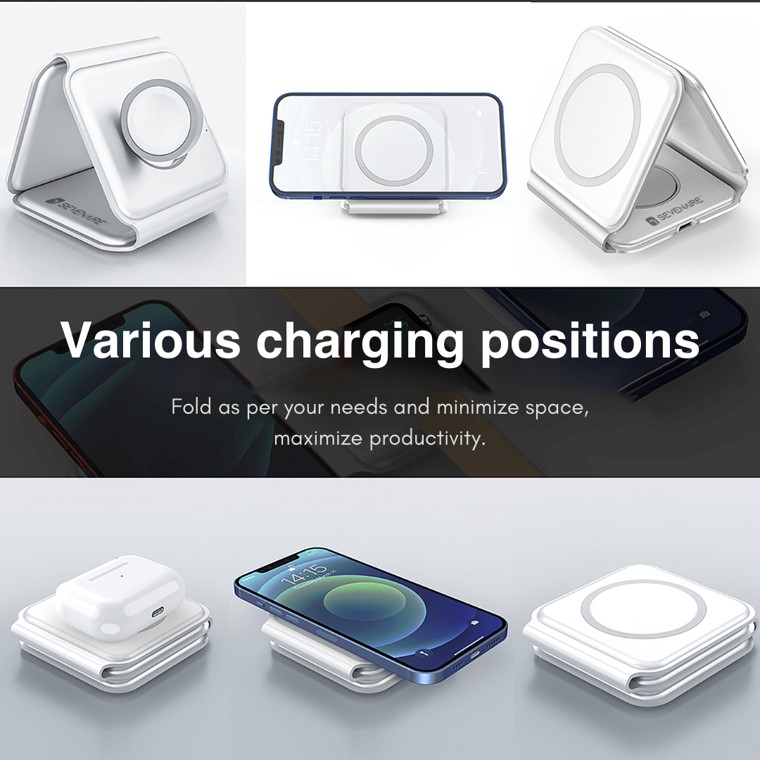 ⭐ New Year Offers: Don’t Miss Out!|MagCharge 3-in-1 Foldable Wireless Charger