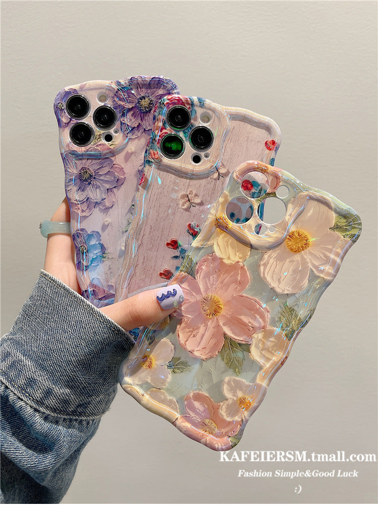 🌟New-in|Oil Painting Flowers🌸 iPhone Case