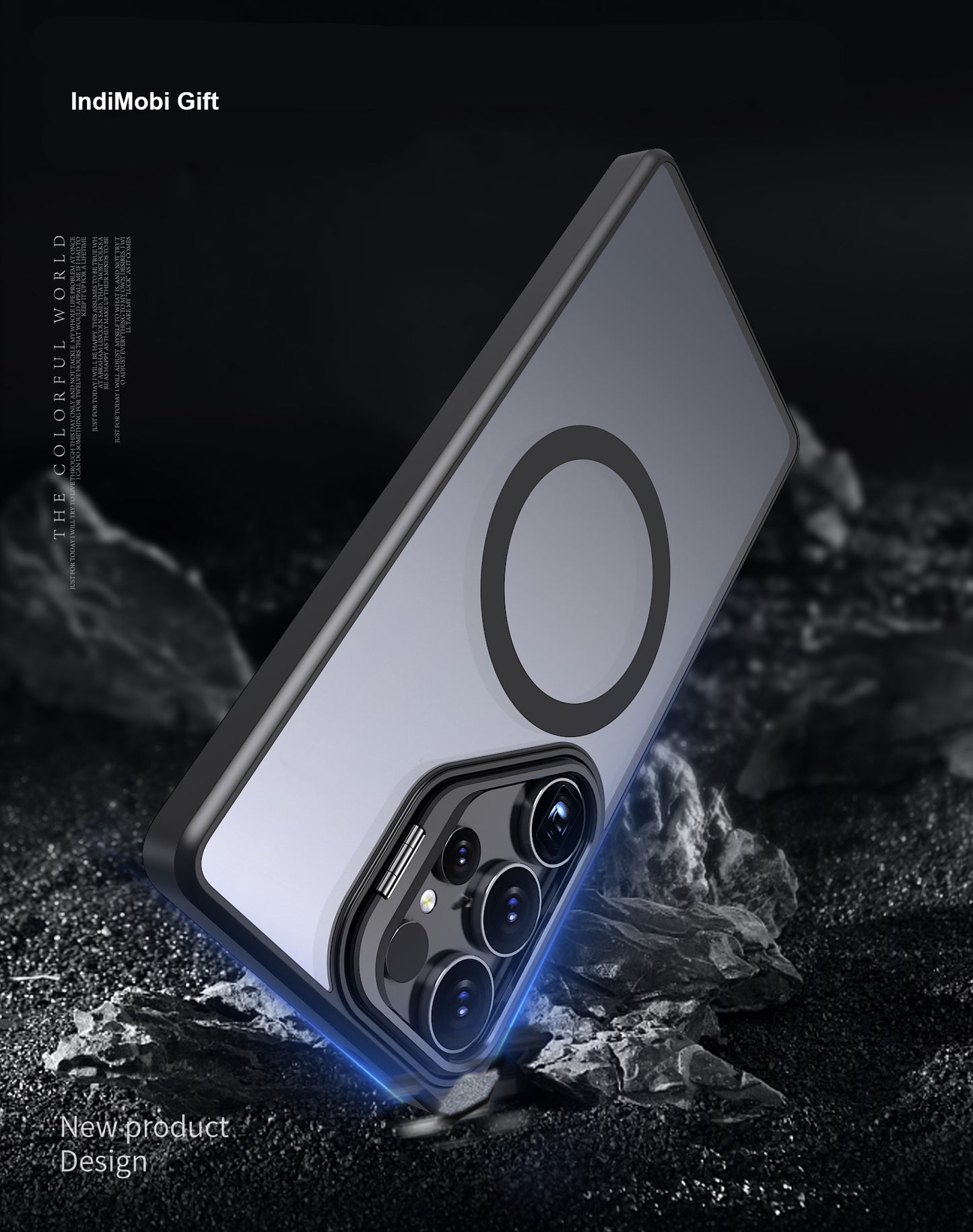 📱Samsung Magnetic Matte Case | Crystal Armor Lens Frame with Hidden Stand✨