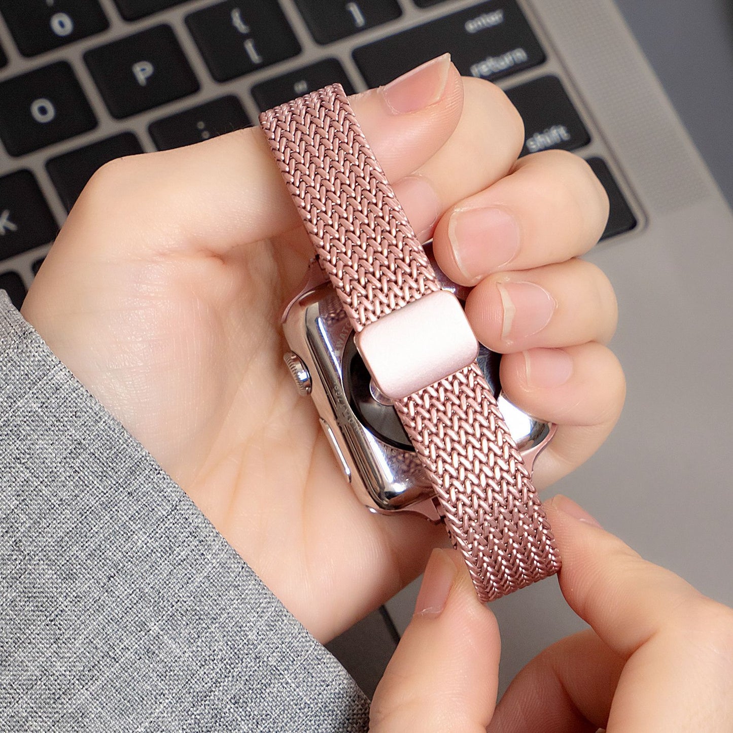 ✨New-in | Apple Watch Stainless Steel Magnetic Buckle Strap⌚