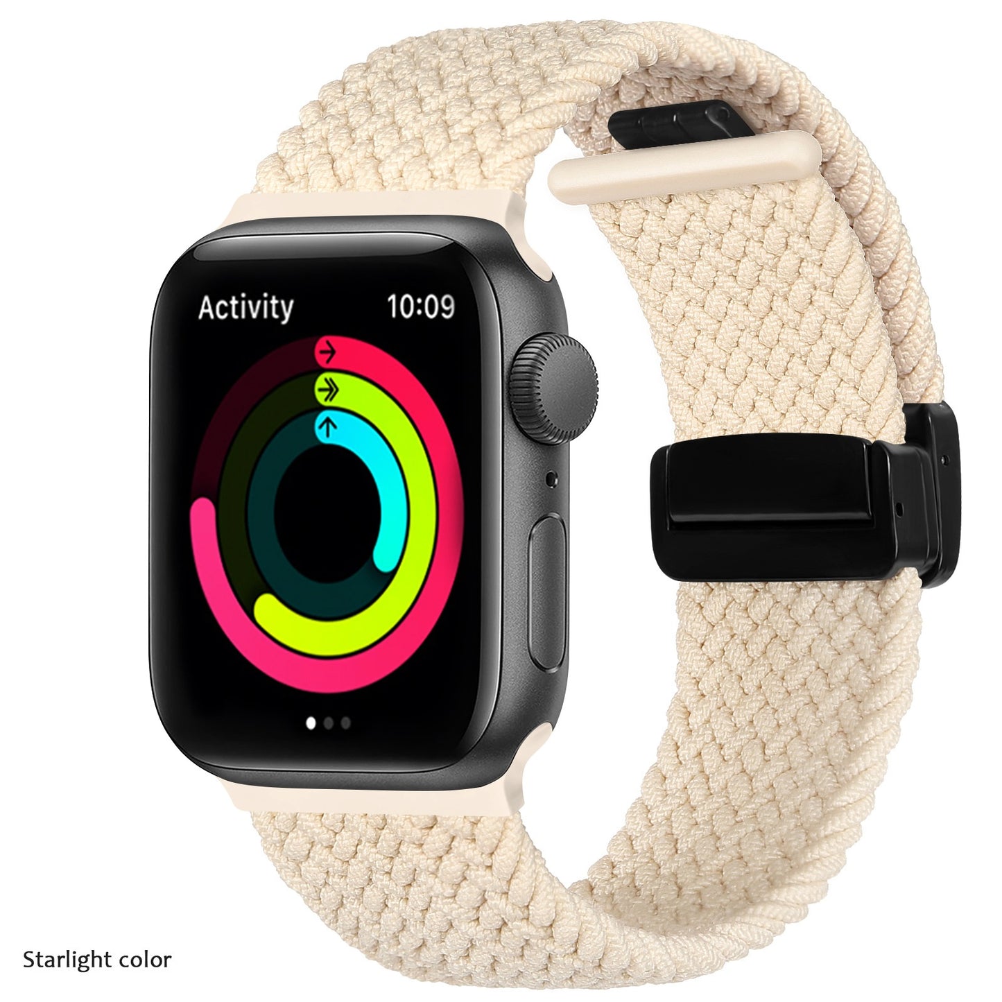 ⌚Apple Watch Woven Magnetic Fold Buckle Strap| Breathable and Skin-Friendly🌟