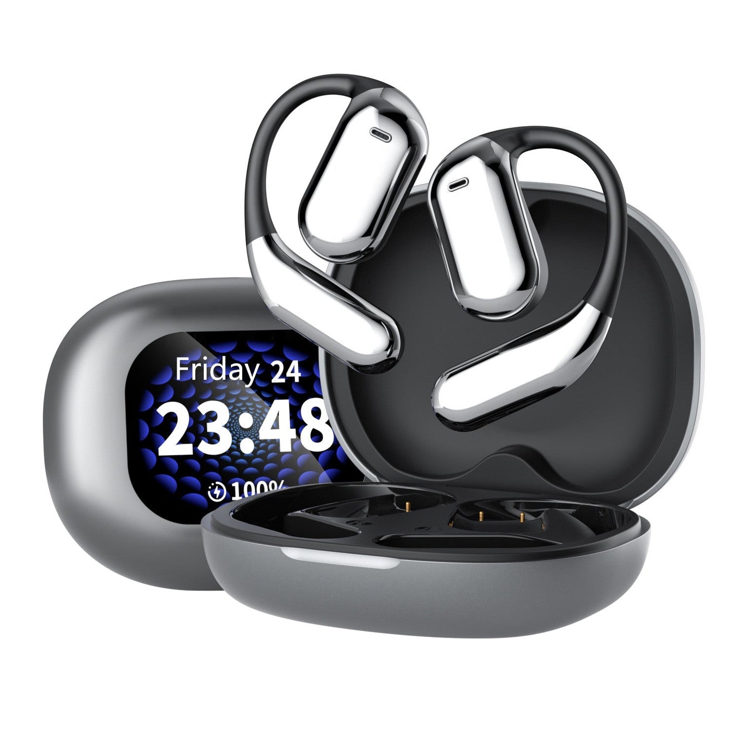 True Powerful Bluetooth 5.4 Open Ear Earbuds, IPX5 Waterproof