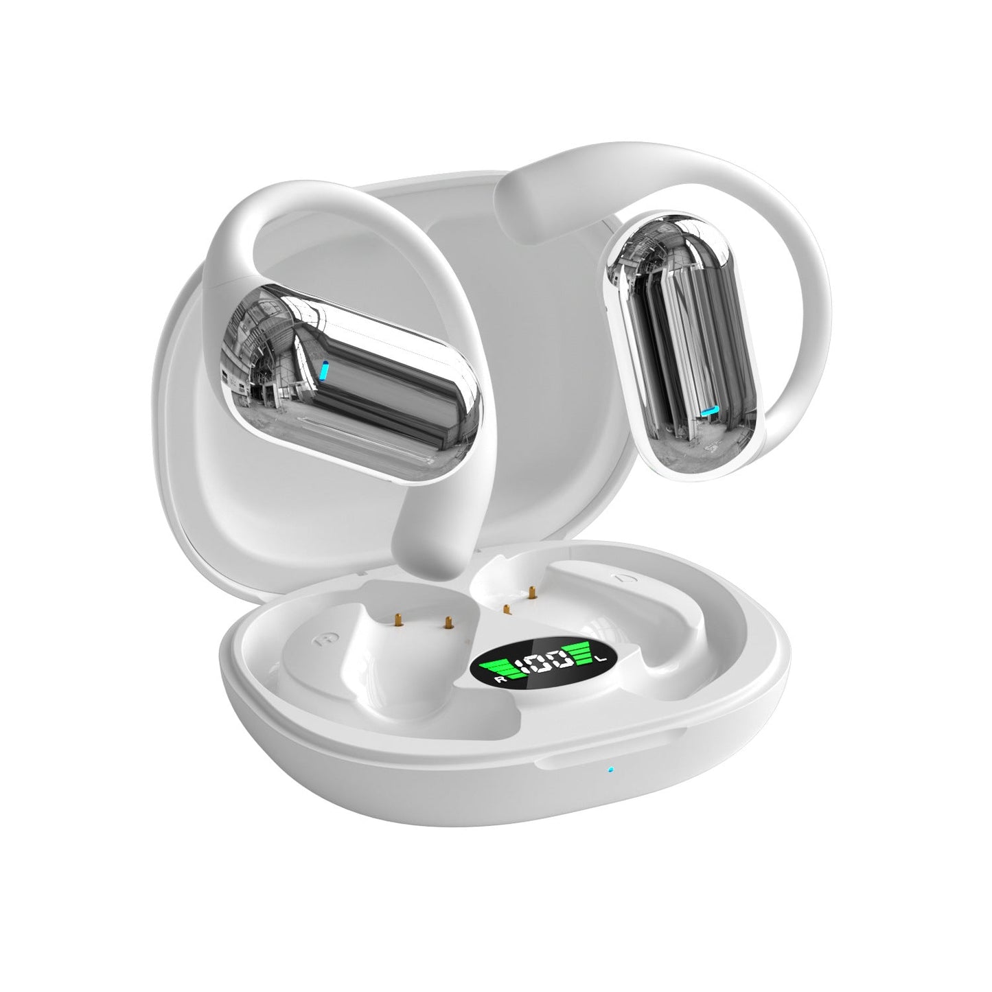 True Powerful Bluetooth 5.4 Open Ear Earbuds, IPX5 Waterproof