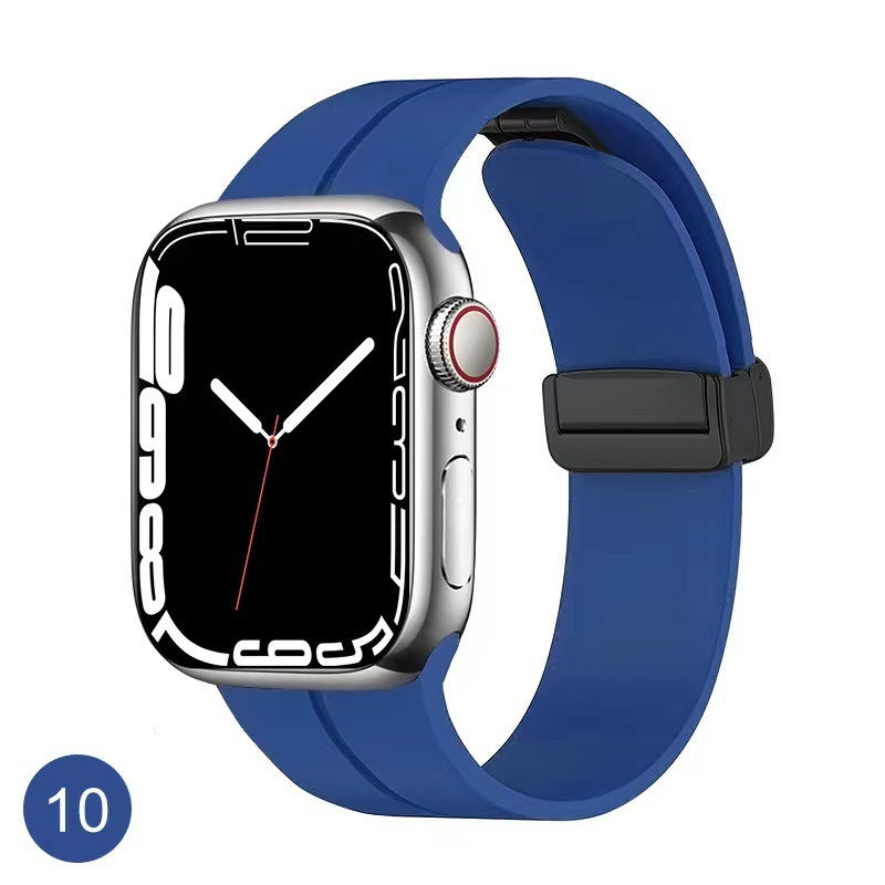 ⌚Apple Watch Silicone Magnetic Fold Buckle Strap| Lightweight and Comfortable ✨