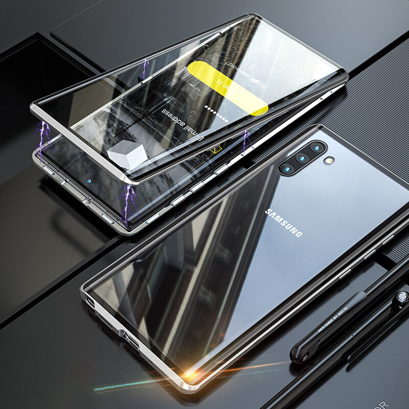 Exclusive Magnetic Glass Phone Case With 360° Protection ( Samsung )