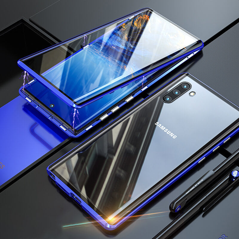 Exclusive Magnetic Glass Phone Case With 360° Protection ( Samsung )