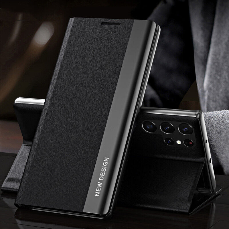 Samsung Galaxy S24 PU Leather Side Window Flip Case