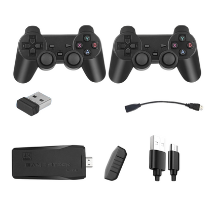 Retro Video Game with 20,000+ Built-in Games | Classic Console with Mario, Contra, Tekken & More | 4K HDMI Output | Dual Wireless Controllers | HD Sound | Multi-Player Fun game